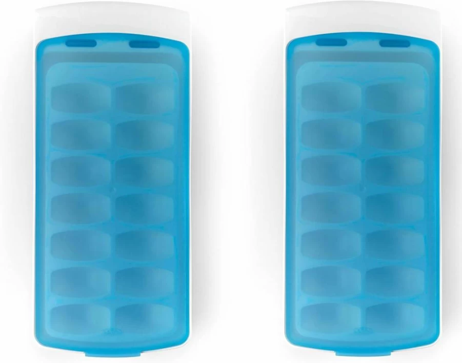 OXO Good Grips Leak-Proof Ice Cube Tray with Easy Release - BPA-Free Flexible Silicone, 14 Cubes