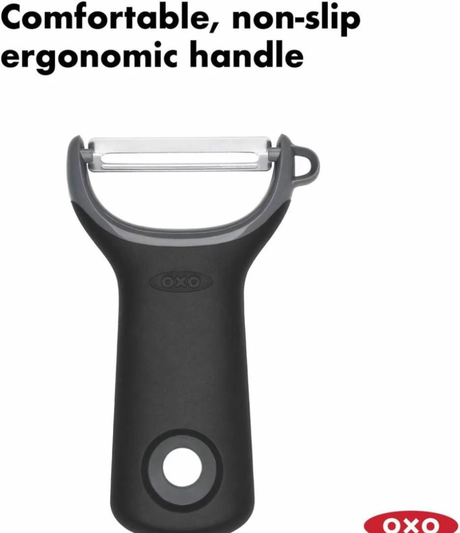 OXO Good Grips Y-Peeler with Soft Silicone Handle - Ergonomic Vegetable Peeler