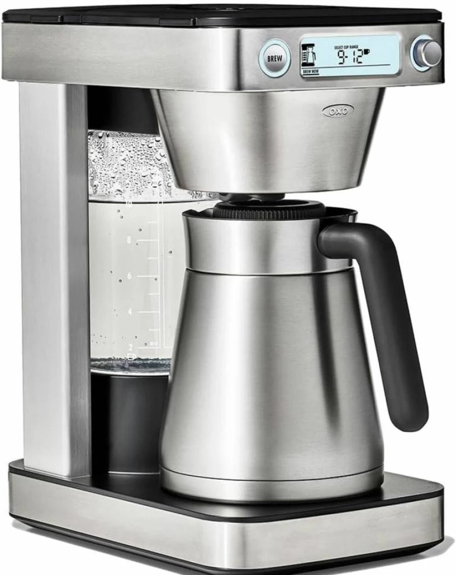 OXO Brew 12-Cup Coffee Maker with Single-Serve Function, Silver - Podless Design for Fresh Coffee