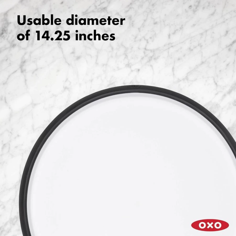 OXO Good Grips 11-Inch Lazy Susan Turntable - White, Durable Spinning Turntable for Kitchen & Dining