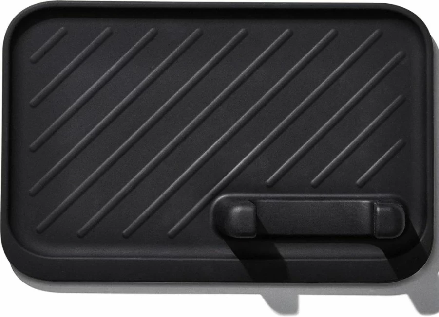 OXO Good Grips Black Grill Rest & BBQ Tools Set - Heavy Duty Stainless Steel Grilling Accessories