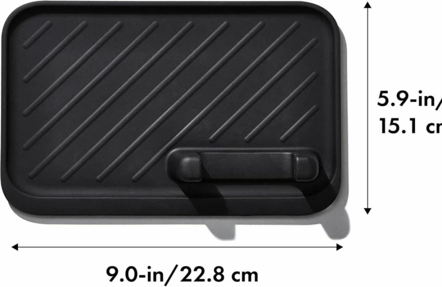 OXO Good Grips Black Grill Rest & BBQ Tools Set - Heavy Duty Stainless Steel Grilling Accessories