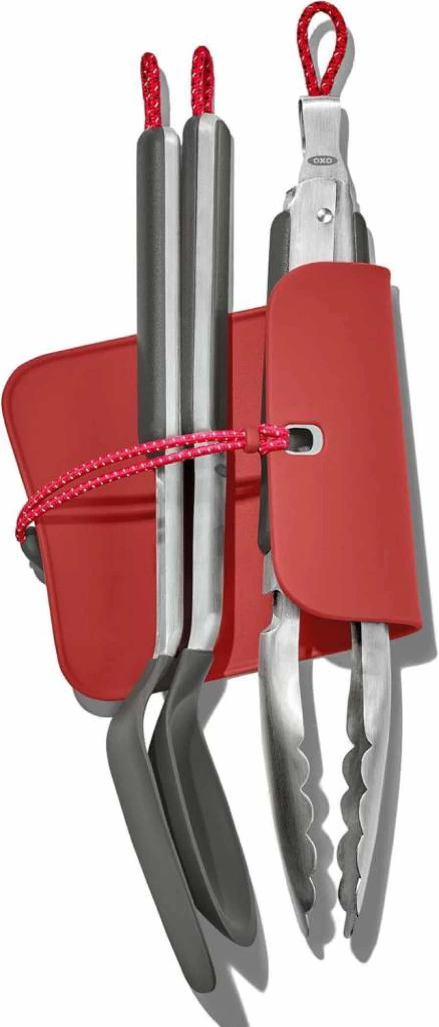 OXO 4-Piece Camping Utensil Set for Outdoor Cooking and Hiking - Durable Travel Cutlery Kit