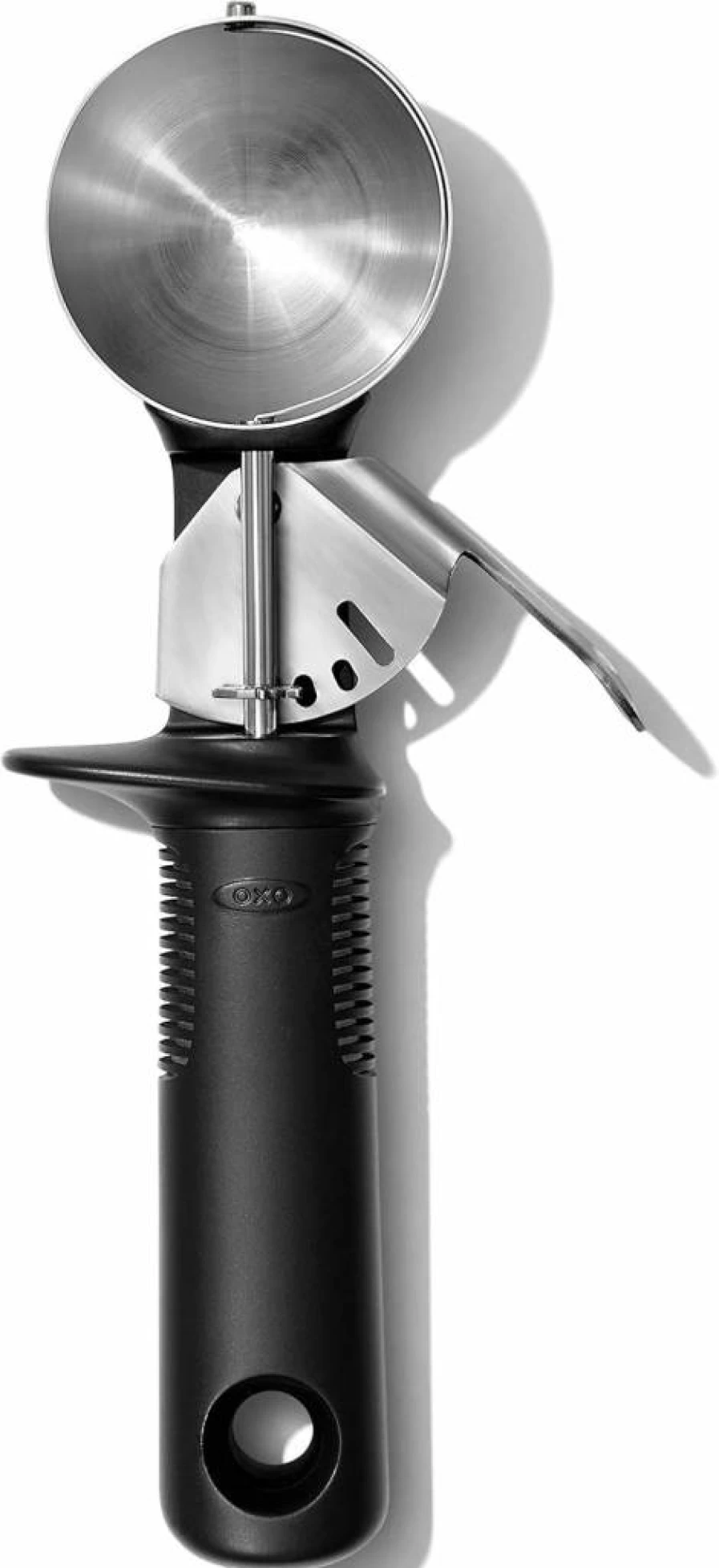 OXO Good Grips Classic Ice Cream Scoop - Ergonomic Handle, Durable Stainless Steel, Easy Release, Black