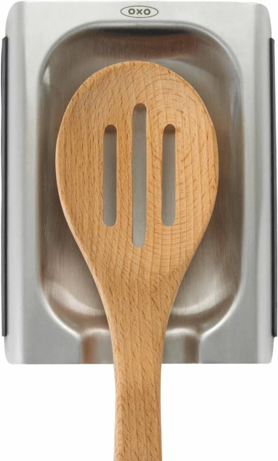 OXO Stainless Steel Spoon Rest - Durable & Non-Slip Kitchen Utensil Holder by OXO Good Grips
