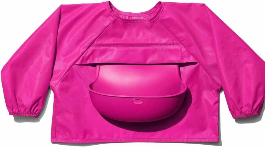 OXO Tot Roll-Up Bib with Sleeves for Mess-Free Feeding