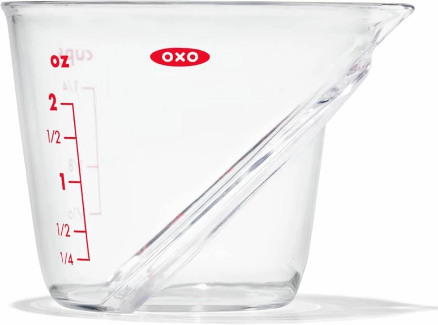 OXO Good Grips 2 Oz Mini Angled Measuring Cup - Small Kitchen Tool for Precise Liquid Measurements