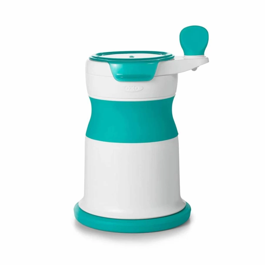 OXO Tot Baby Food Mill - Mash Maker for Fresh Homemade Purees, BPA-Free, Easy to Use, Opal Color
