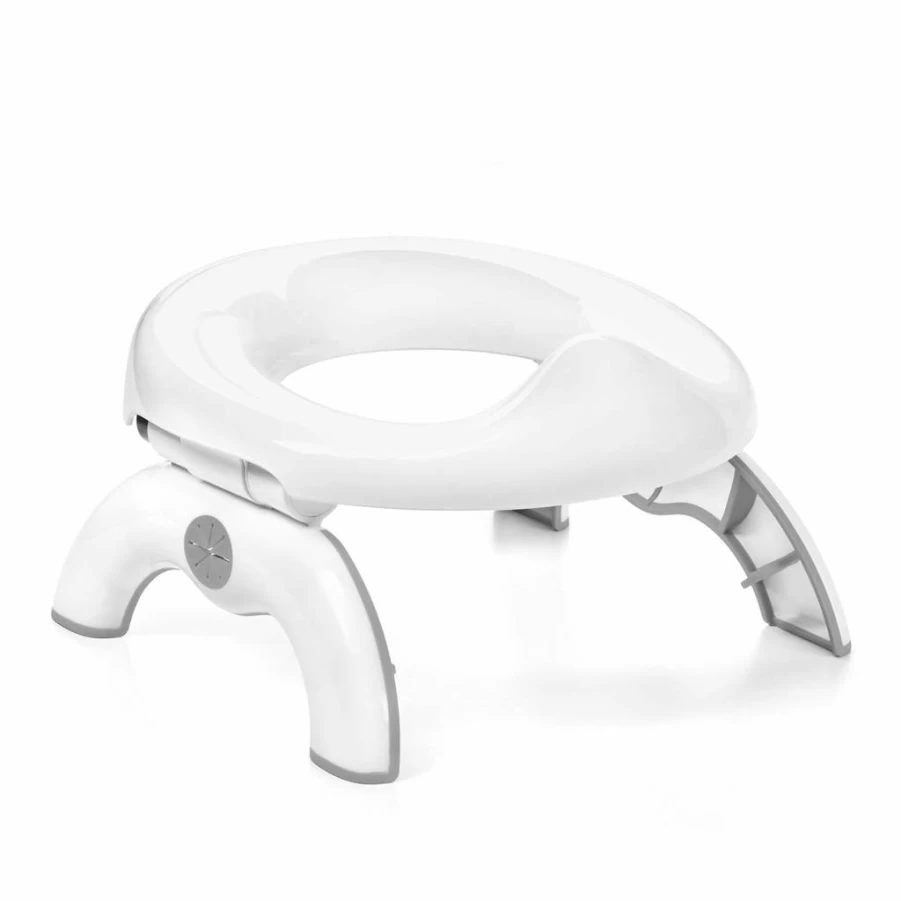 OXO Tot Portable 2-in-1 Travel Potty for Toddlers - Foldable Gray Baby Training Toilet, Pack of 1