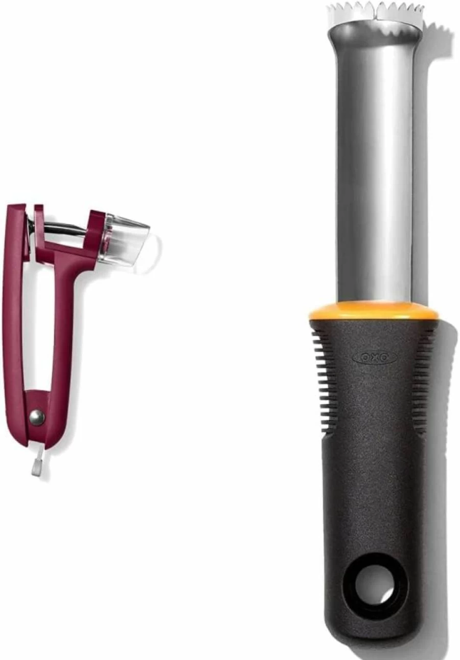 OXO Good Grips Cherry Pitter - Stainless Steel Olive & Beet Pitter Tool for Kitchen