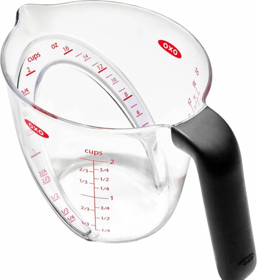 OXO 1-Cup Angled Measuring Cup with Good Grips - Easy-Read Kitchen Measuring Tool