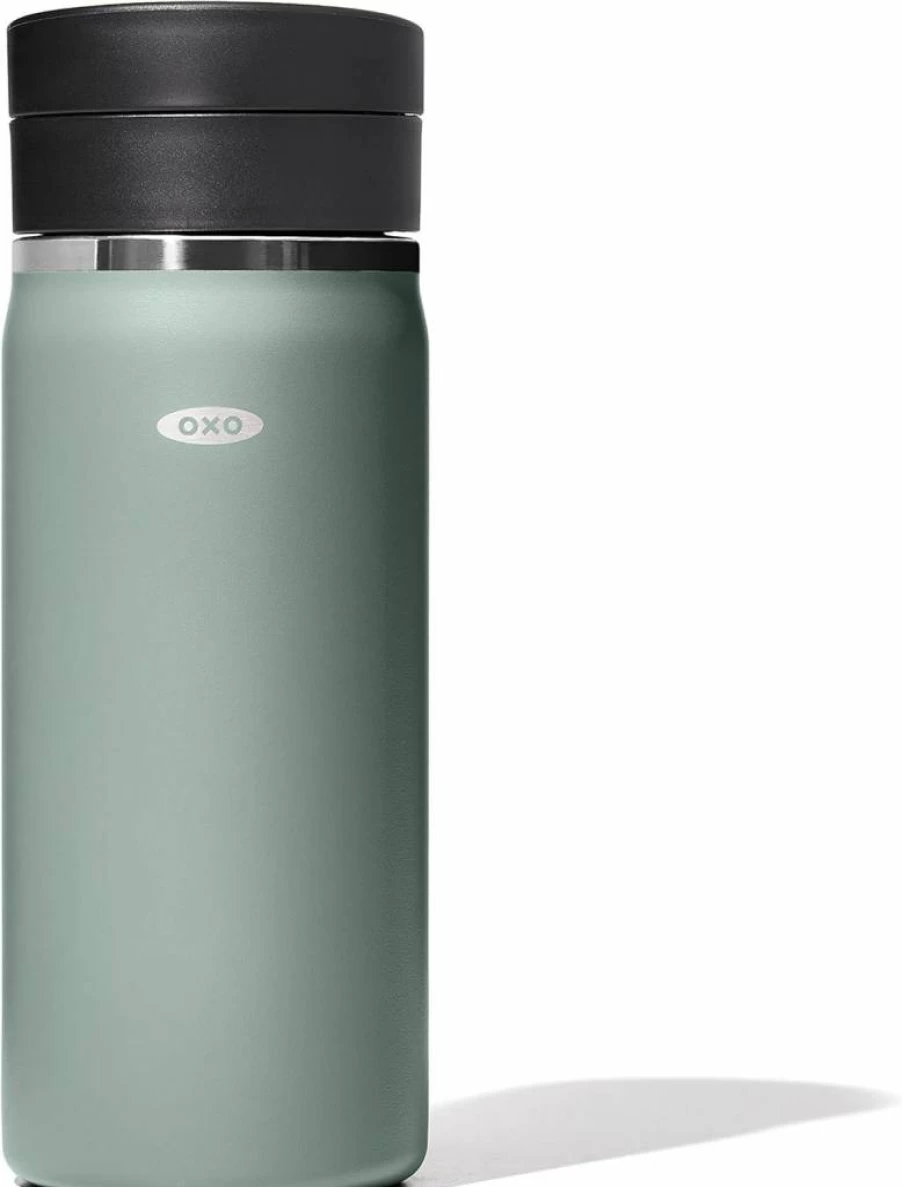 OXO Good Grips 20oz Leakproof Travel Coffee Mug with SimplyClean Lid - Terra Cotta, Insulated Stainless Steel Tumbler for Hot & Cold Drinks