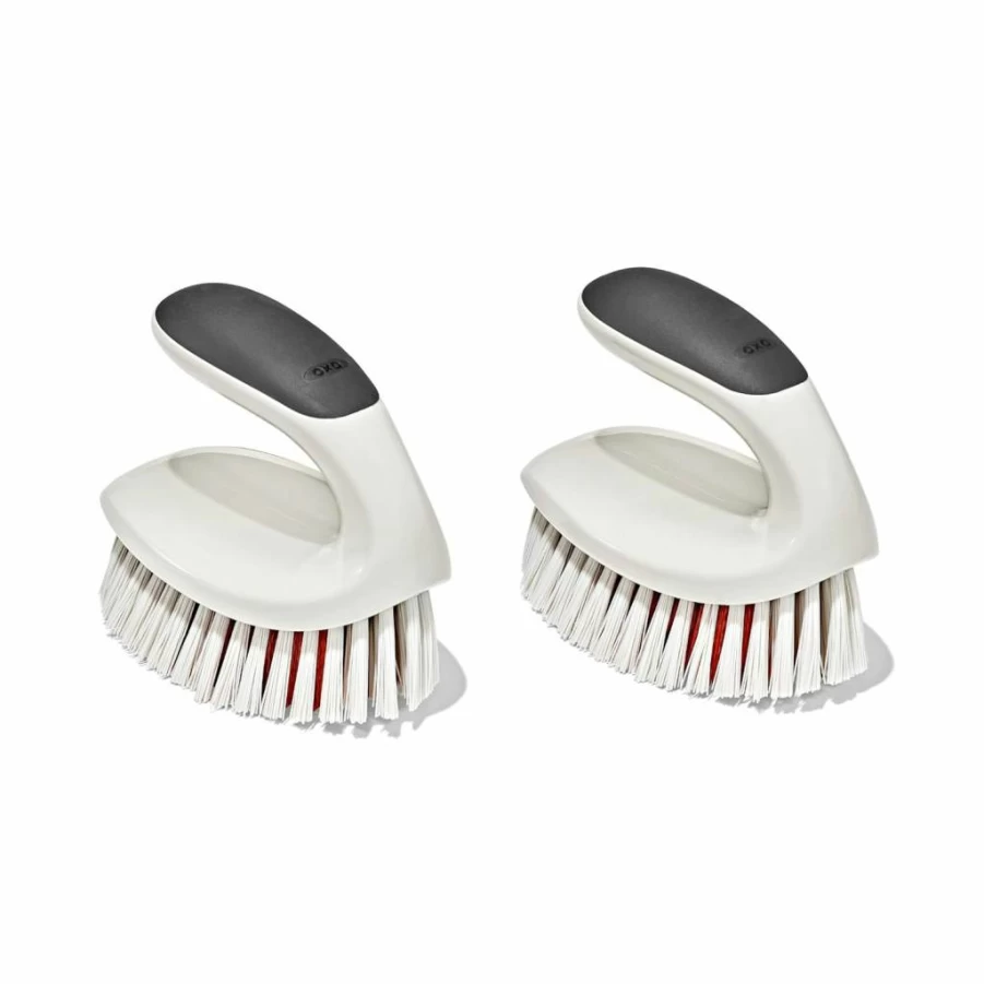 OXO Good Grips Multi-Purpose Scrub Brush with Comfort Grip Handle - Durable Cleaning Brush for Kitchen, Bathroom, and Household Surfaces