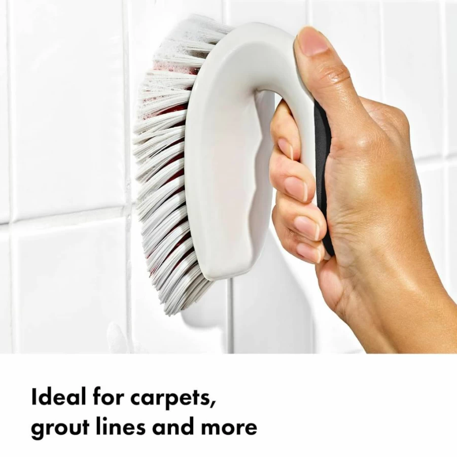 OXO Good Grips Multi-Purpose Scrub Brush with Comfort Grip Handle - Durable Cleaning Brush for Kitchen, Bathroom, and Household Surfaces