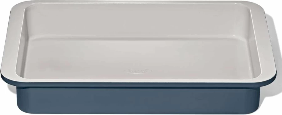 OXO Non-Stick Ceramic Coated 9 Inch Round Cake Pan - Storm Blue Bakeware by OXO Good Grips