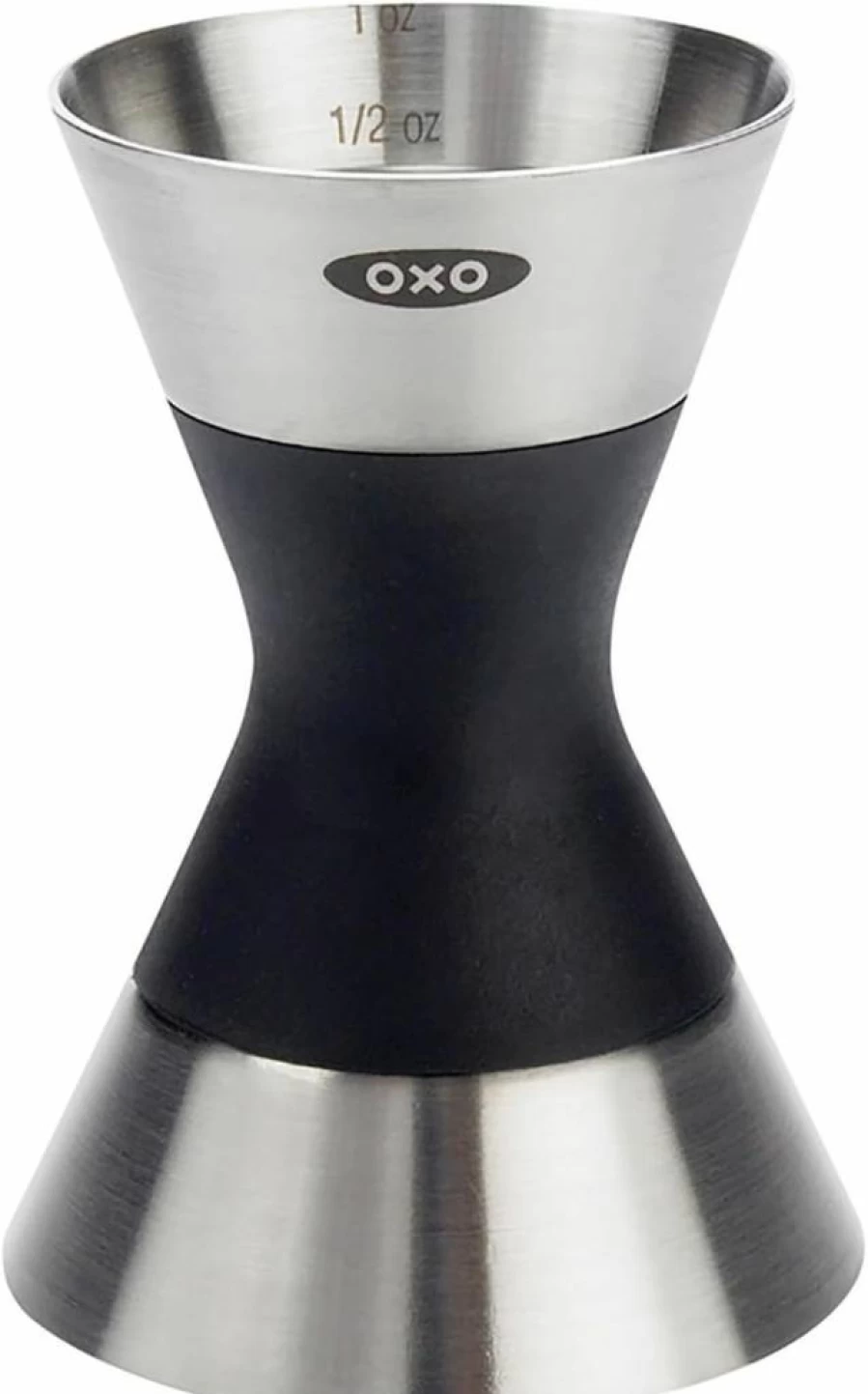 OXO Stainless Steel Double-Sided Jigger for Cocktail and Bartending - Precise Measuring Cup with Dual Capacity by OXO