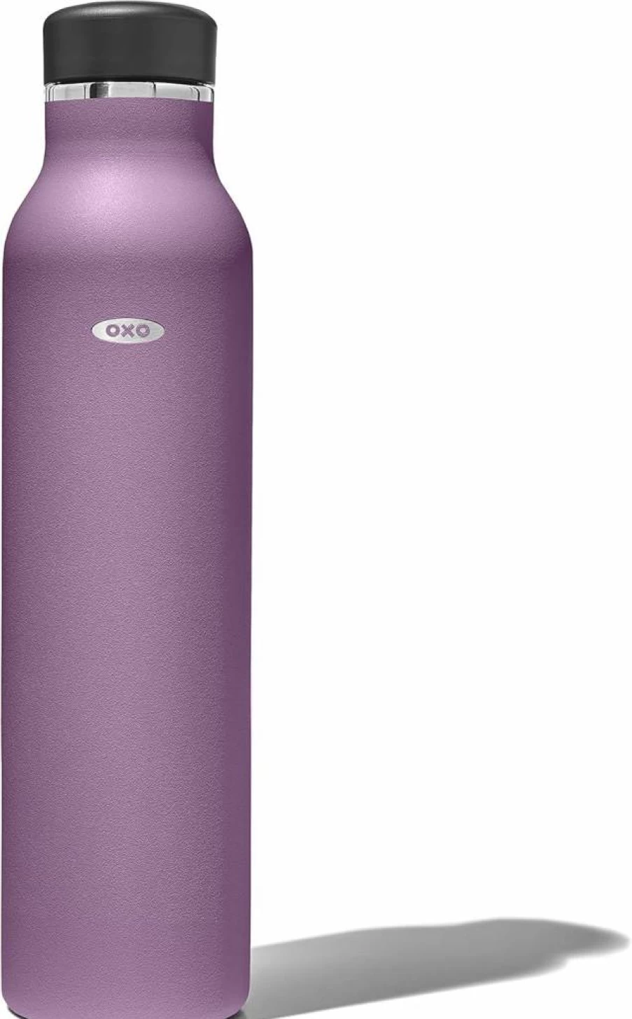 OXO 24oz Insulated Stainless Steel Water Bottle - Rose Quartz, Leak-Proof, BPA-Free, Double-Walled Vacuum Flask for Hot & Cold Beverages
