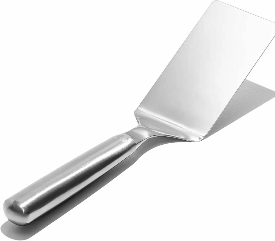 OXO Stainless Steel Slotted Spoon - Kitchen Cooking Utensil with Drain Holes