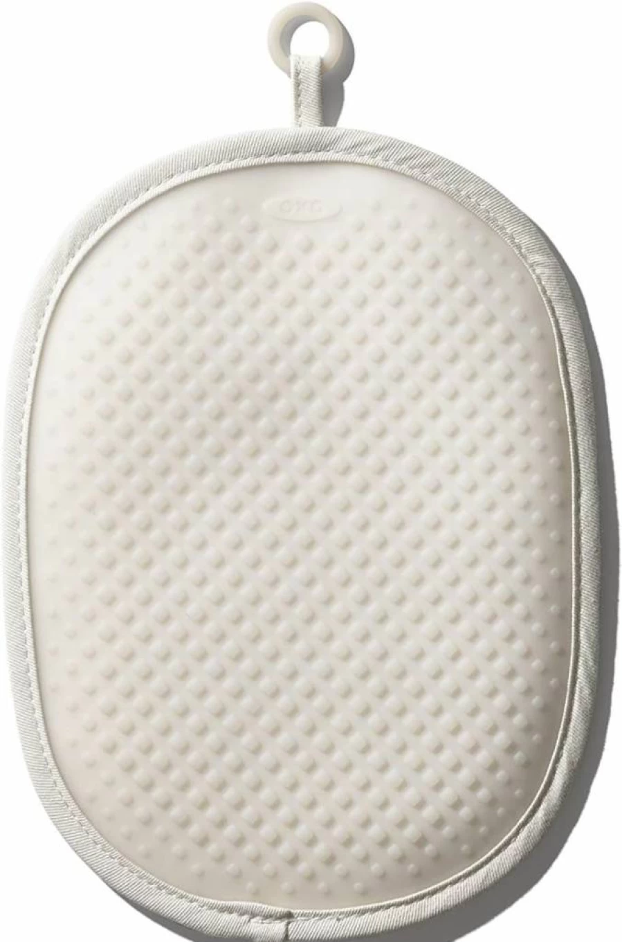 OXO Good Grips Heat-Resistant Silicone Pot Holder - Oatmeal Color, Non-Slip Kitchen Oven Mitt, Durable Cooking Handle Gripper for Hot Pots & Pans