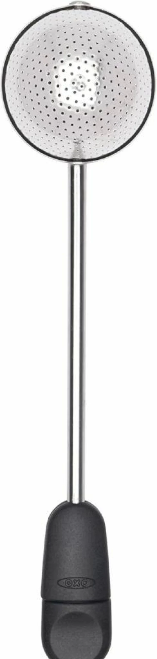 OXO Brew Twisting Tea Ball Infuser - Stainless Steel Loose Leaf Tea Strainer with Rotating Handle for Easy Cleaning