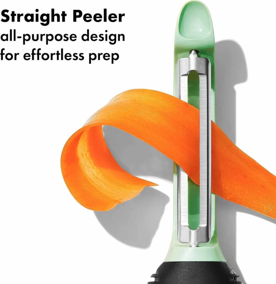 OXO Good Grips 3-Piece Vegetable Peeler Set for Beet, Fennel, Yam - Stainless Steel Peelers with Comfortable Grip