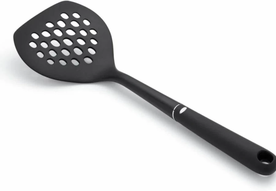 OXO Good Grips Black Nylon Turner Spatula - Durable Kitchen Utensil for Flipping & Serving