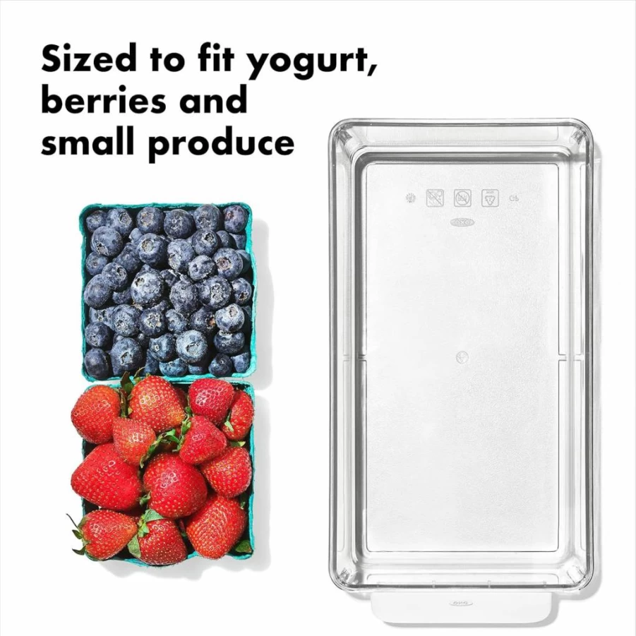 OXO Good Grips Non-Slip Fridge Beverage Mat for Cans & Wine Bottles - Gray Spill-Proof Shelf Liner
