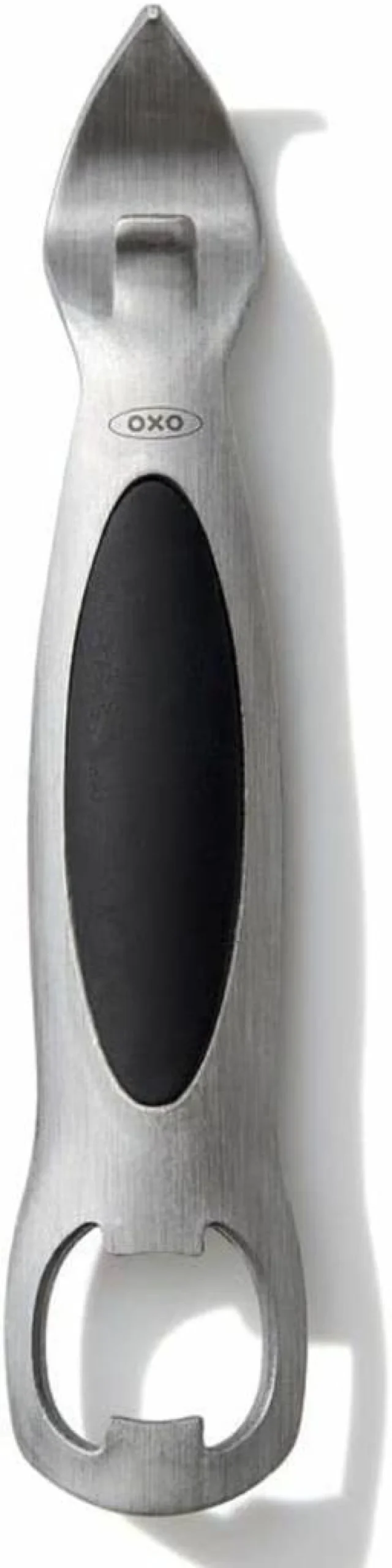 OXO Stainless Steel Can Opener - Durable Bottle Opener with Comfortable Grip - Easy-Open Design for Cans and Bottles