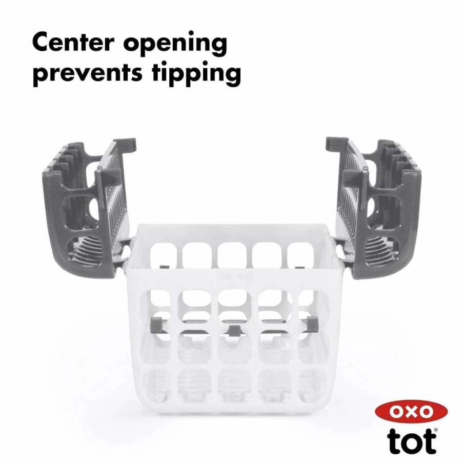 OXO Tot Baby Bottle Parts Dishwasher Basket - Teal, Pack of 1, Safe Cleaning for Accessories