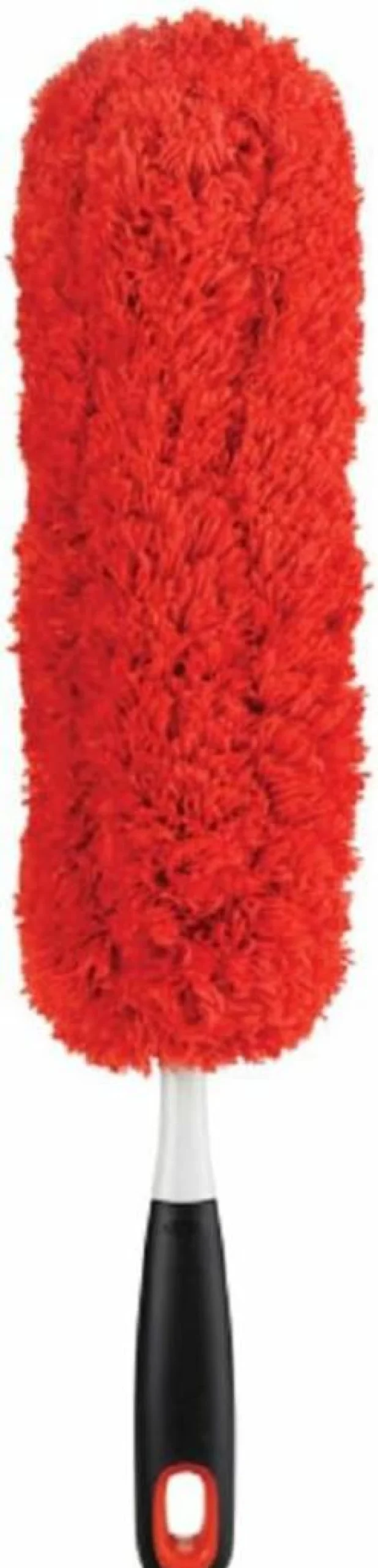 OXO Good Grips Microfiber Hand Duster for Dusting - Lightweight, Ergonomic Handle, Washable Cleaning Tool for Home and Car