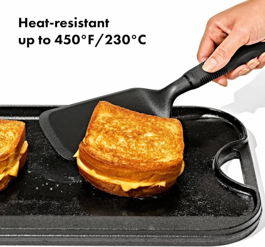 OXO Good Grips Non-Slip Nylon Griddle Turner Spatula for Cooking and Flipping