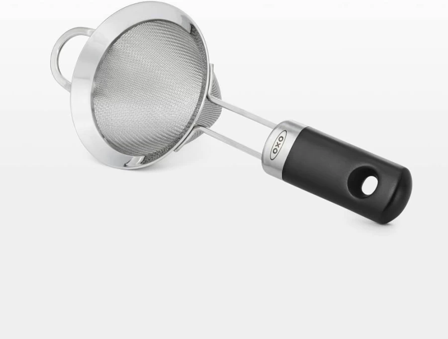 OXO 3-Inch Stainless Steel Fine Mesh Cocktail Strainer - Premium Bar Tool for Filtering Drinks