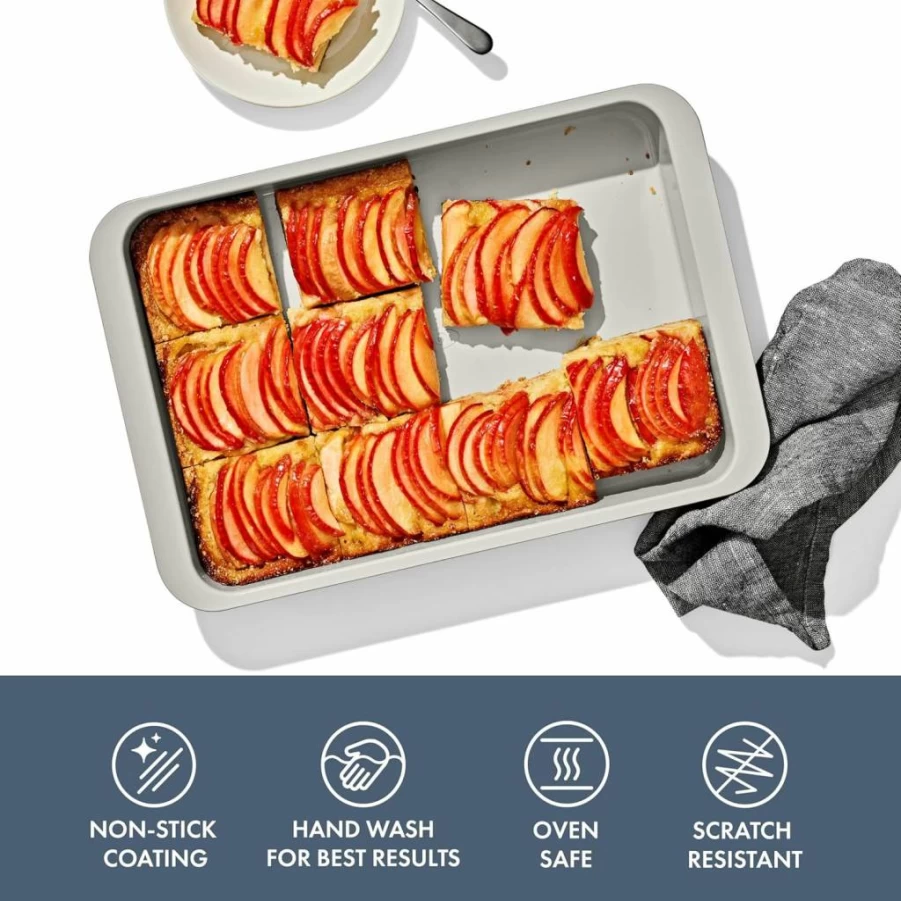 OXO Non-Stick Ceramic Coated 12-Cup Muffin Pan - Storm Blue Bakeware by Good Grips