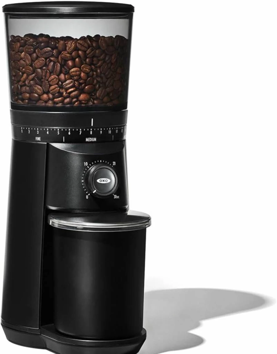 OXO Brew Silver Conical Burr Coffee Grinder - Precision Grounds for Fresh Coffee