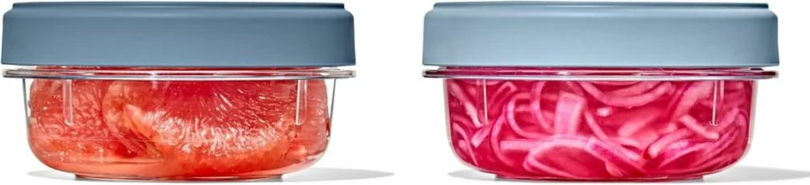 OXO Good Grips 5 Oz Twist & Stack Containers (3-Pack) – Airtight Food Storage for Kitchen & Pantry Organization