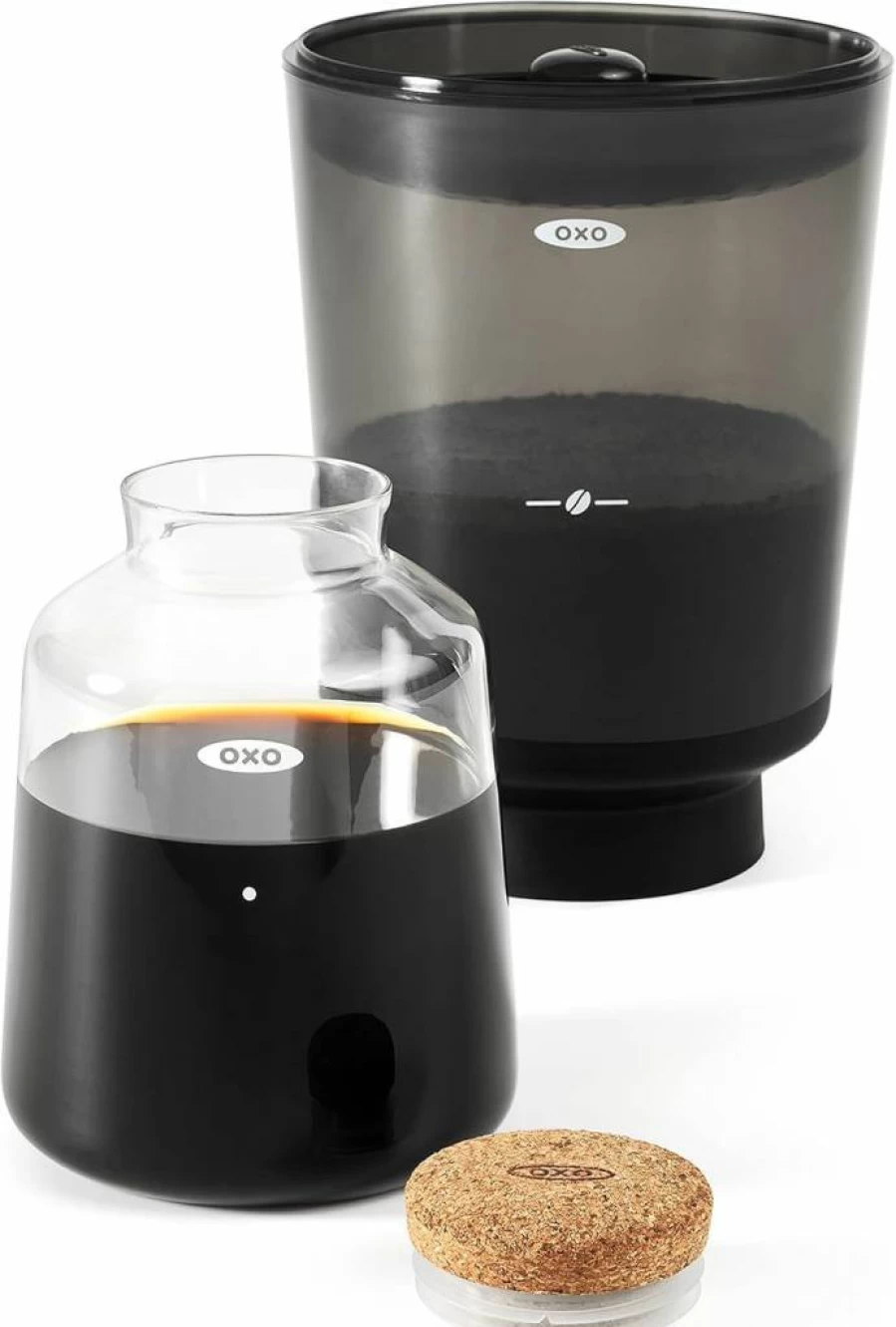 OXO Black Compact Cold Brew Coffee Maker – Easy Brewing & Compact Design