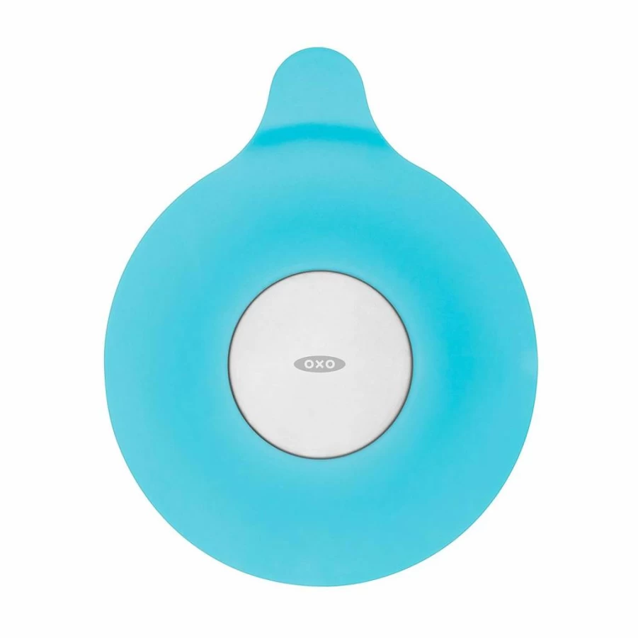 OXO Tot Baby Bathtub Drain Stopper in Aqua Color for Safe and Easy Bath Time