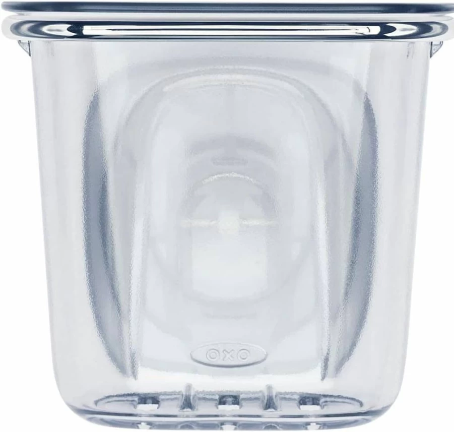 OXO Soap Dish with Strong Suction - Non-Slip Bathroom Organizer by OXO Good Grips