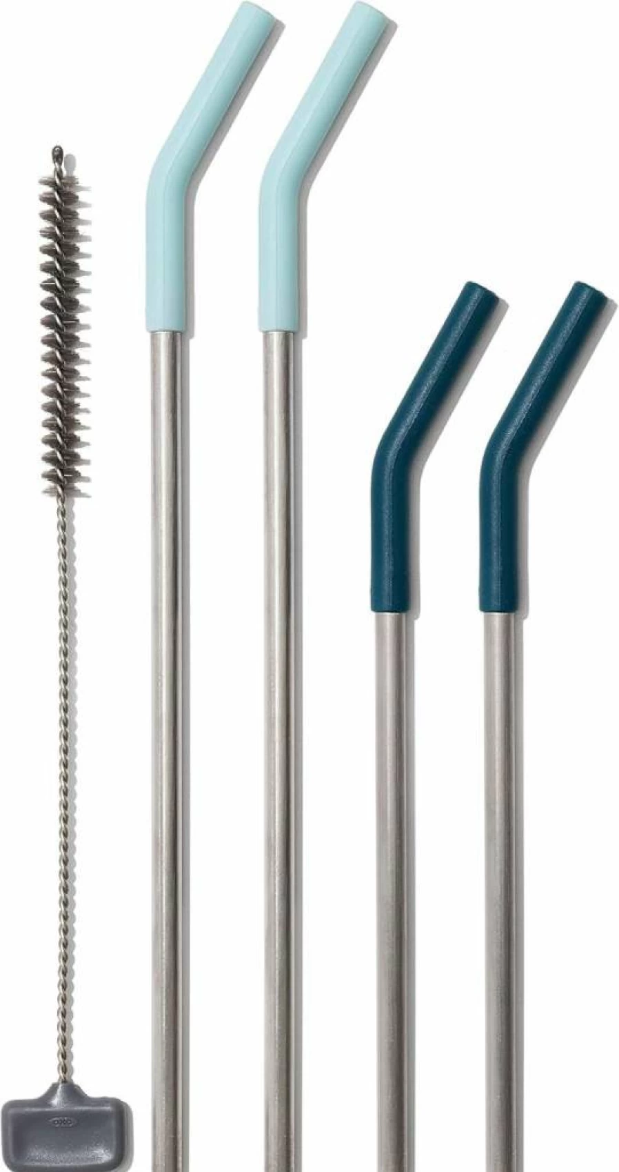 OXO Good Grips Collapsible Reusable Straw with Travel Case - BPA-Free, Portable Drinking Straw for On-the-Go