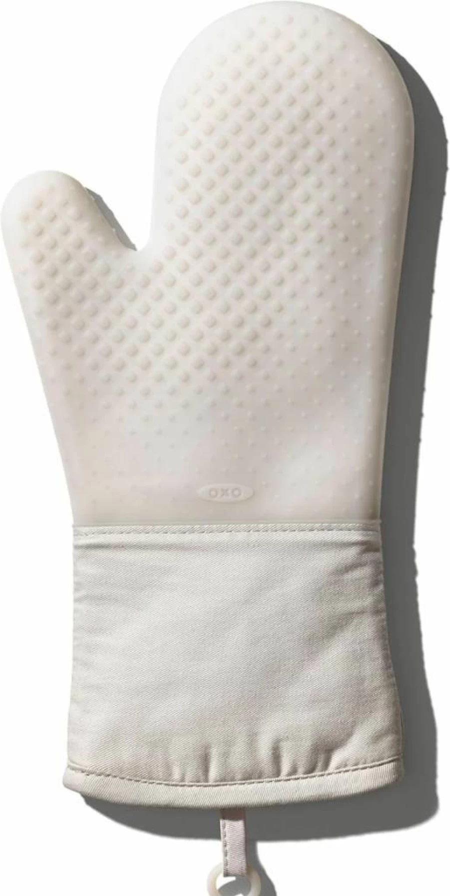 OXO Heat-Resistant Silicone Oven Mitt - Oat Color, Non-Slip Grip, Safe for High Temperatures by OXO Good Grips