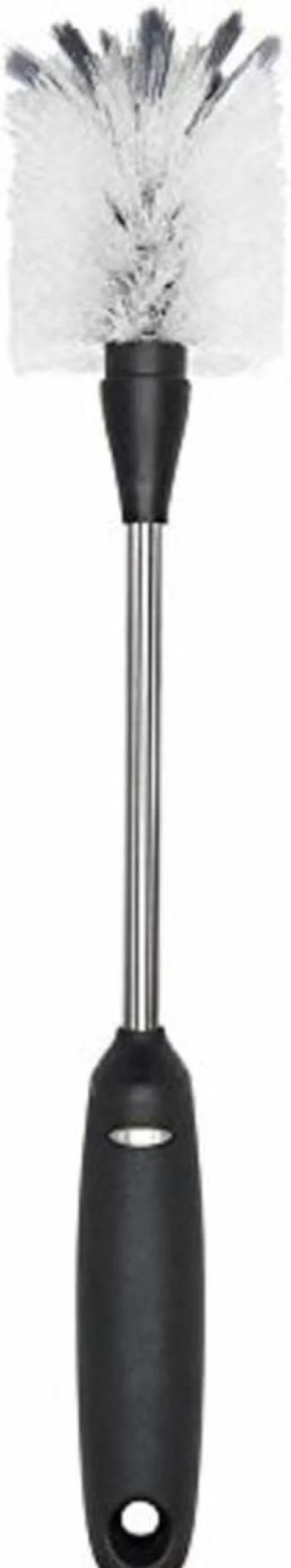 OXO Steel Bottle Brush - 10 Inch Durable Cleaning Brush for Bottles, Black