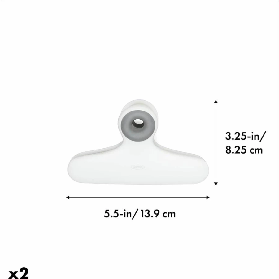 OXO Good Grips 4-Pack Magnetic Heavy-Duty Clips for Kitchen, Office, and Home Organization