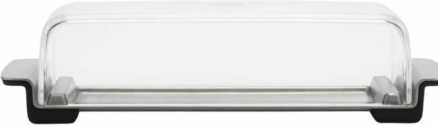 OXO Stainless Steel Butter Dish with Good Grips - Airtight Cover for Freshness, Durable Kitchen Storage by OXO Good Grips