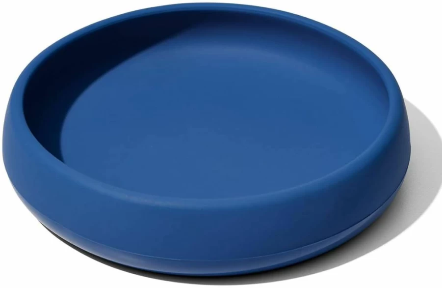 OXO Tot Teal Silicone Plate - Durable, Non-Slip Baby Plate for Toddlers