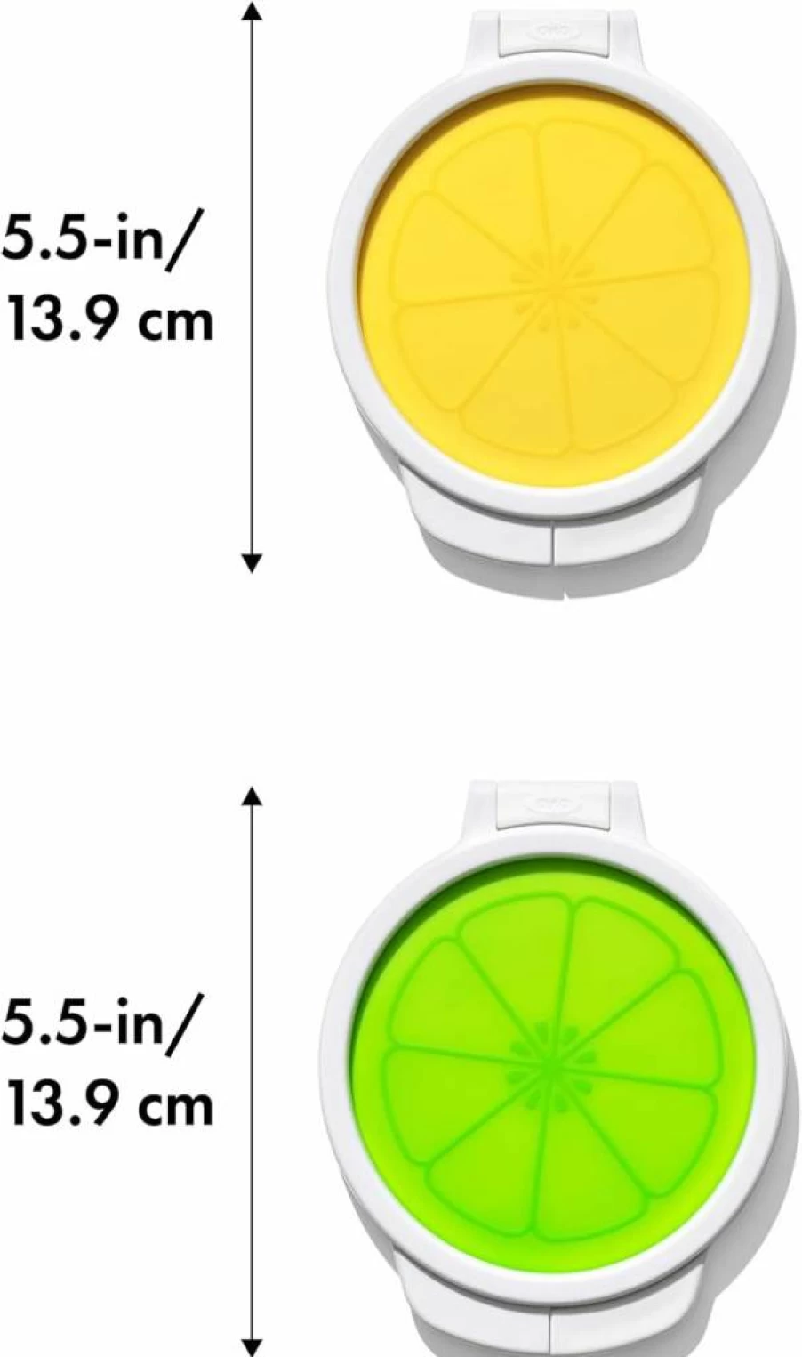 OXO Good Grips Reusable Silicone Lemon Saver - Cut & Keep Fresh Lemon Preserver, White, BPA-Free Kitchen Gadget