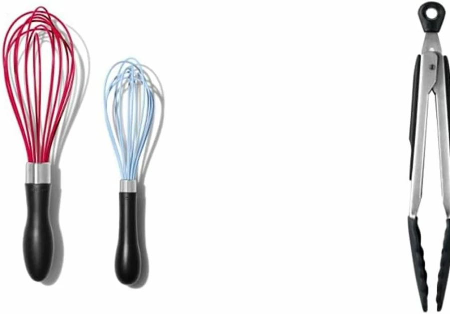 OXO 2-Piece Silicone Whisk Set - Heat-Resistant Kitchen Whisks by OXO Good Grips