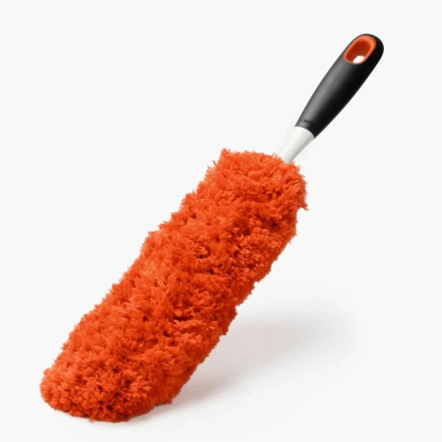 OXO Good Grips Microfiber Duster Refill - Replaceable Cleaning Head for Dusting Tools, Red