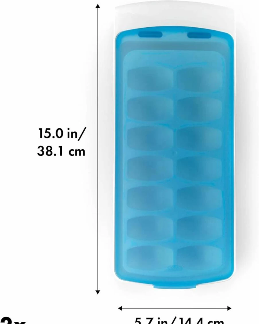 OXO Good Grips Leak-Proof Ice Stick Tray with Silicone Lid for Water Bottles - BPA-Free, Easy Fill & Release