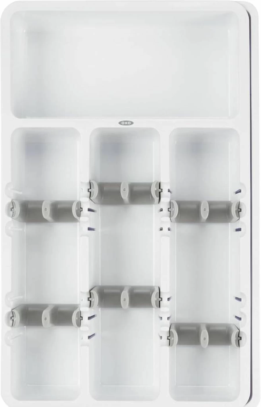 OXO Expandable Kitchen Utensil Organizer - Gray, Space-Saving Drawer Storage by OXO Good Grips