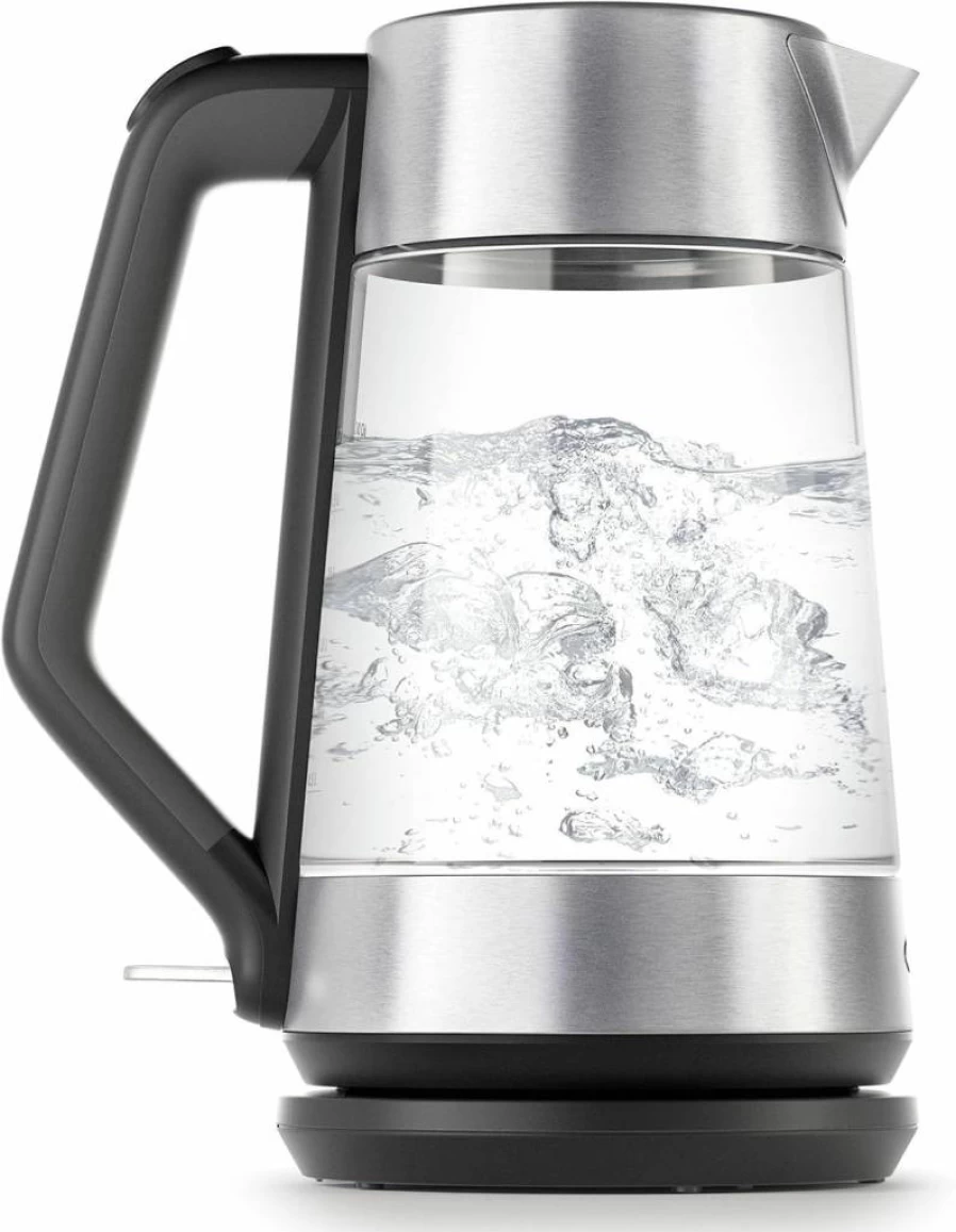 OXO 1.75L Cordless Electric Glass Kettle - Fast Boiling, Stainless Steel Base, BPA-Free, Easy Pour Coffee & Tea Kettle
